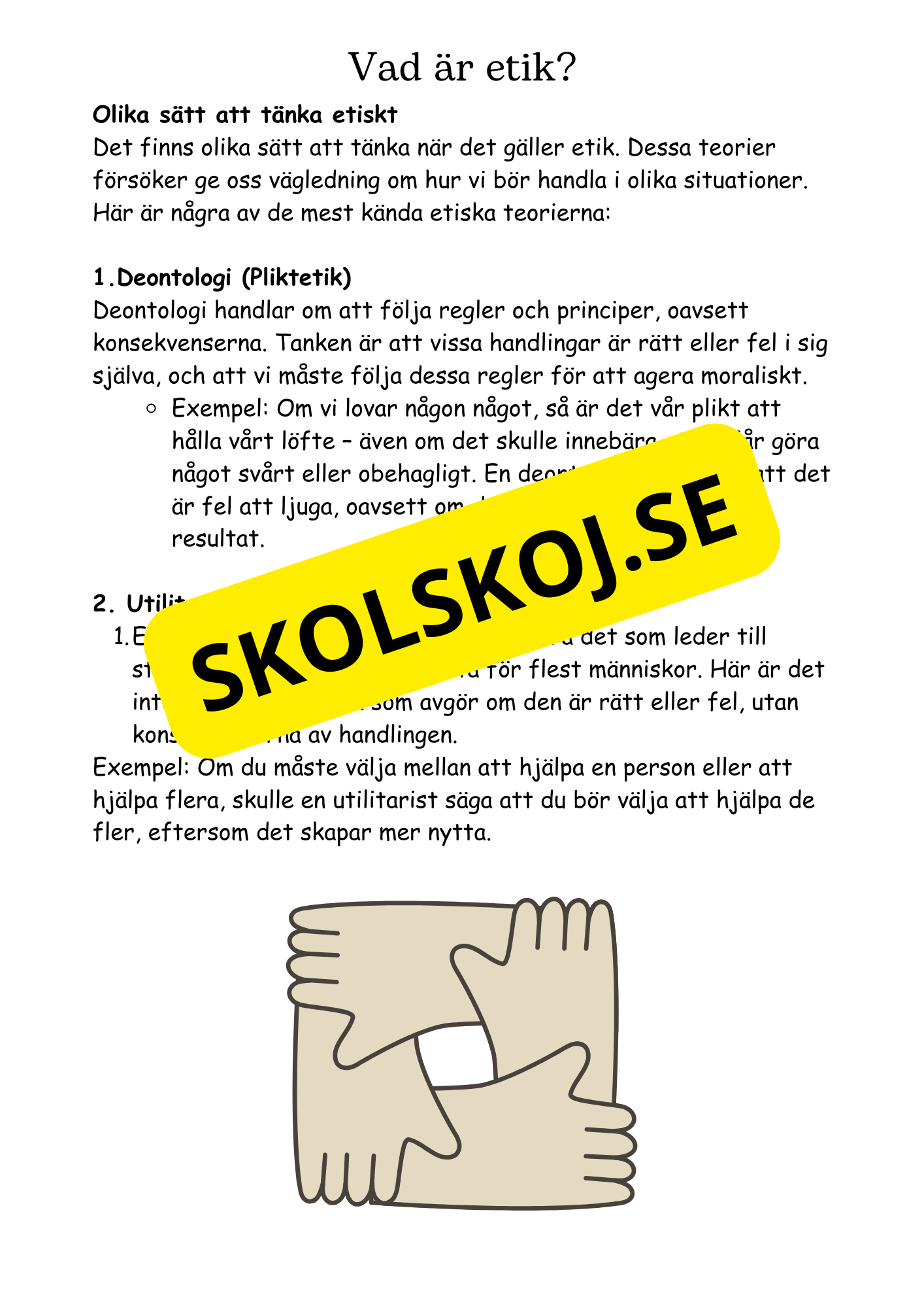 Etik och svåra val - Årskurs 4 - 6