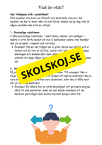 Etik och svåra val - Årskurs 4 - 6