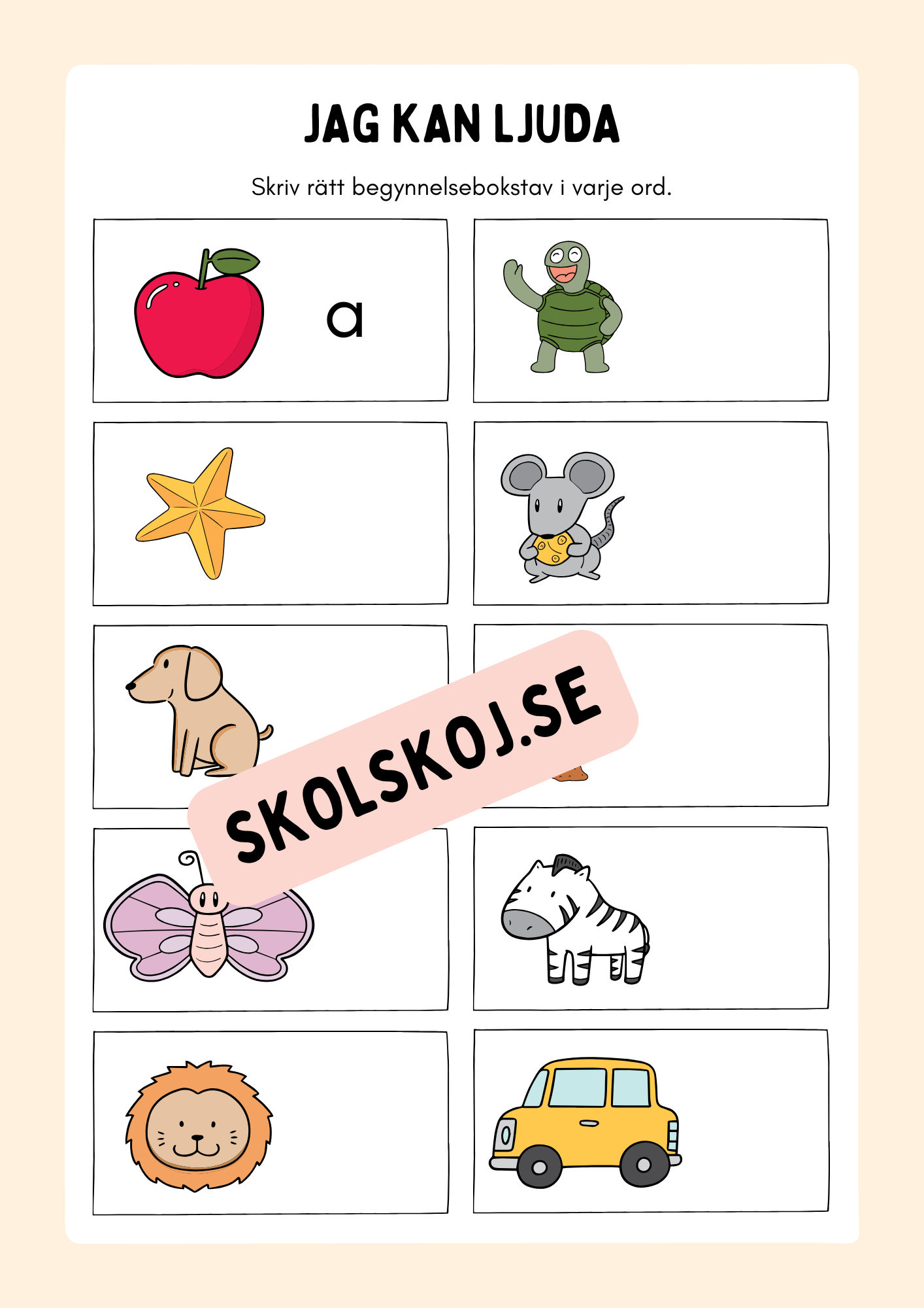 Extra uppgifter - Fsk - Årskurs 1