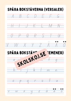 Extra uppgifter - Fsk - Årskurs 1
