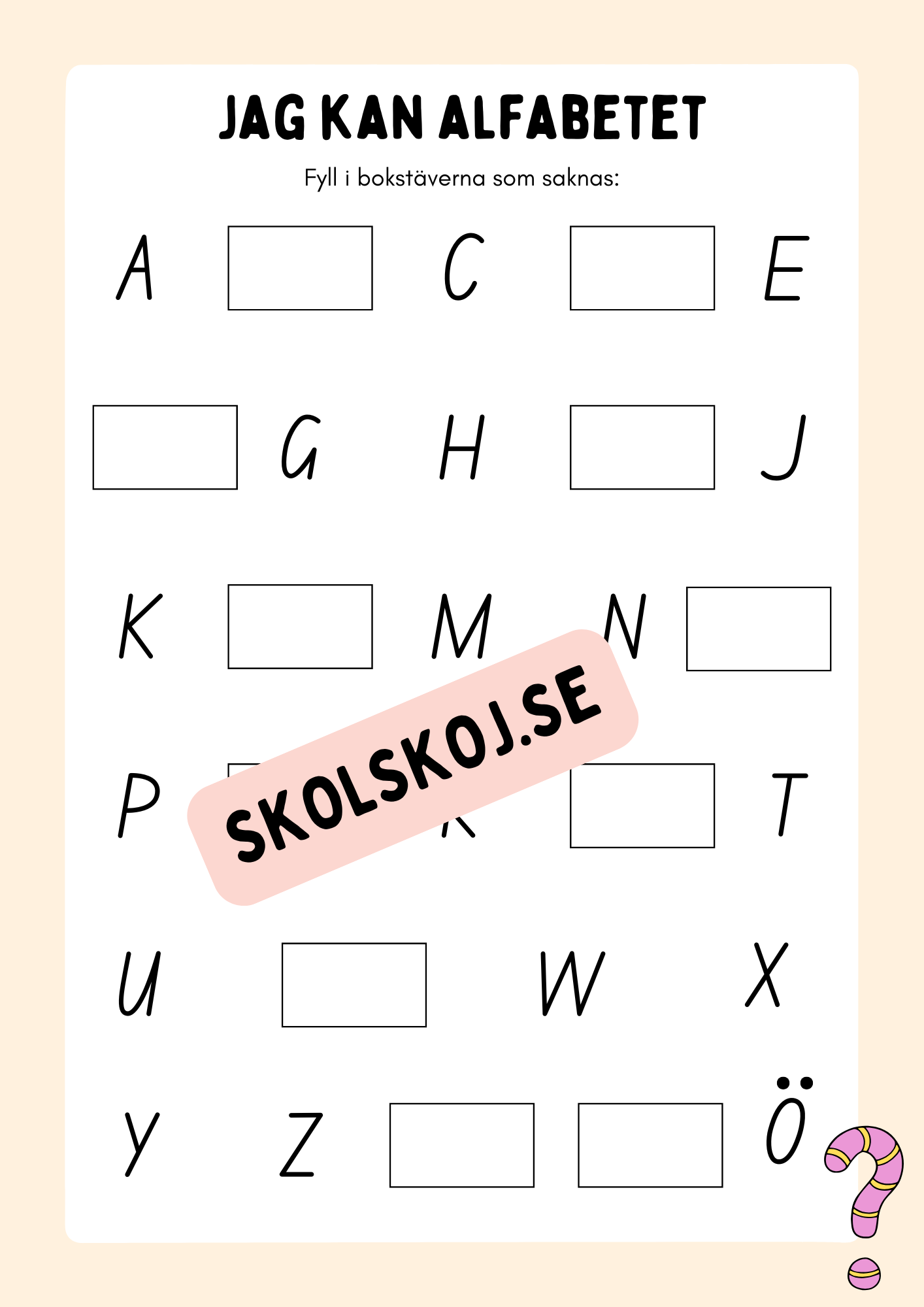 Extra uppgifter - Fsk - Årskurs 1