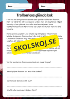 Fantastiska Läsförståelse-berättelser