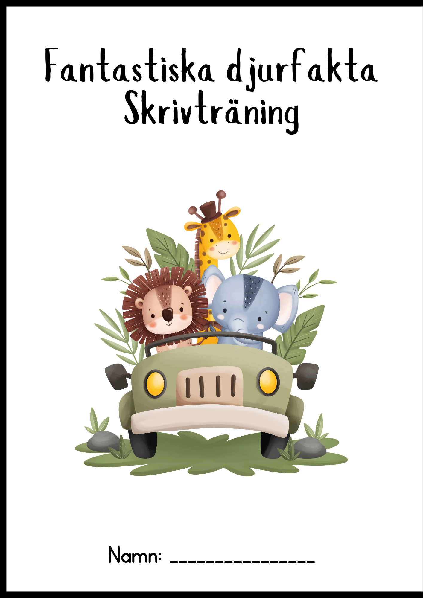 Fantastiska djurfakta - Skrivträning