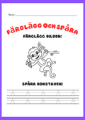 Färglägg och spåra - ABC
