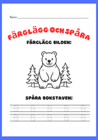 Färglägg och spåra - ABC