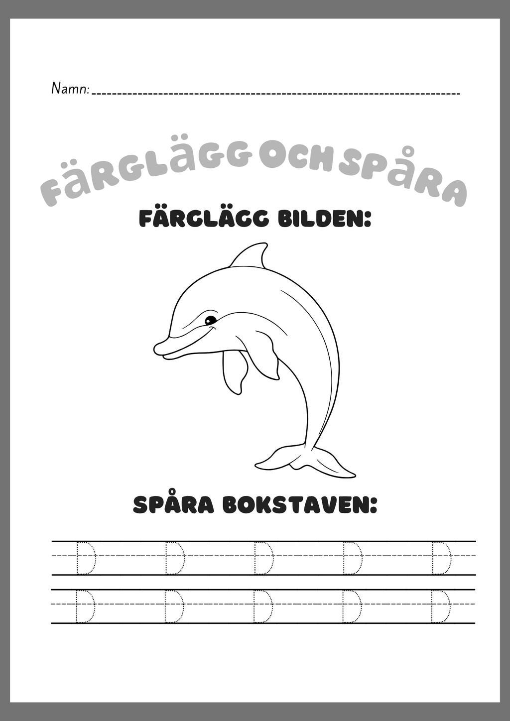 Färglägg och spåra - ABC