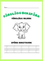 Färglägg och spåra - ABC