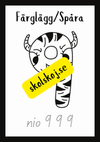Färglägg och spåra - Siffror 1 - 10