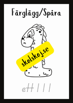 Färglägg och spåra - Siffror 1 - 10