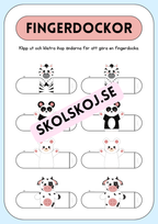 Fingerdockor - Djur