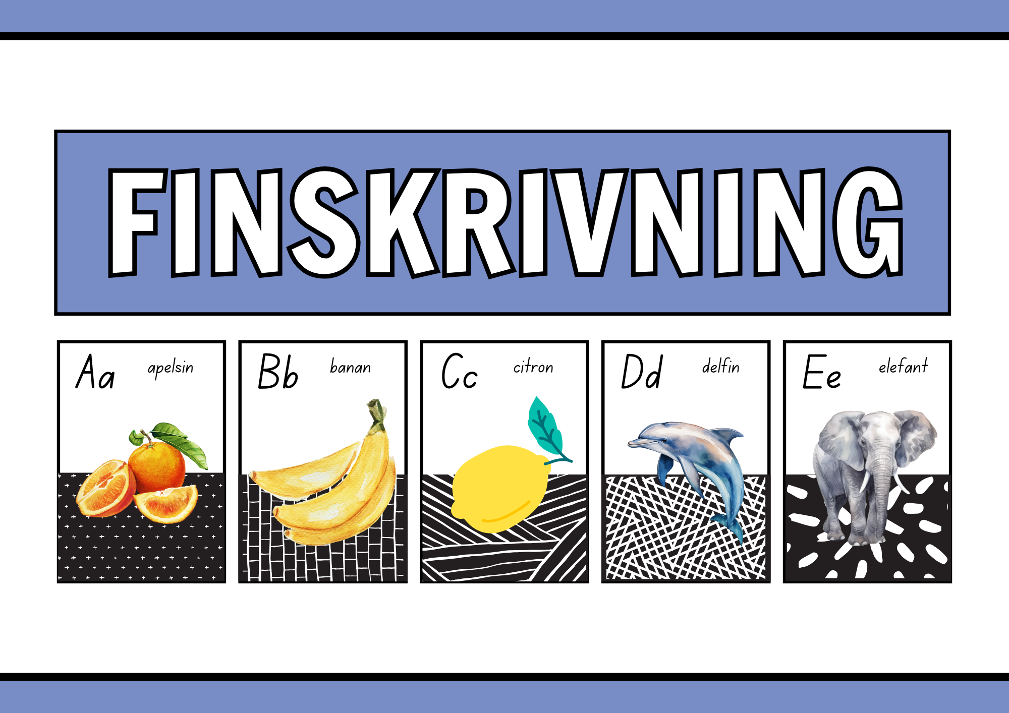 Finskrivning - Alfabetet - Häfte