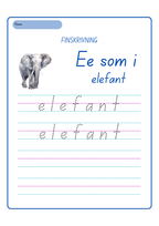 Finskrivning - Alfabetet
