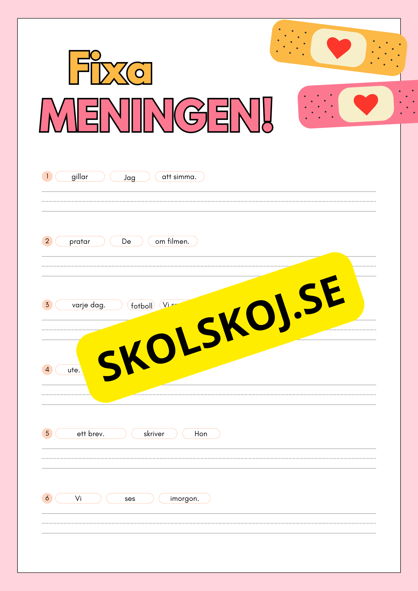 Fixa meningen