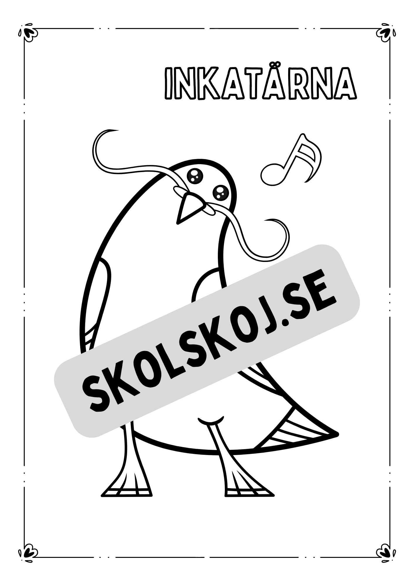 Flygande djur - Målarbok