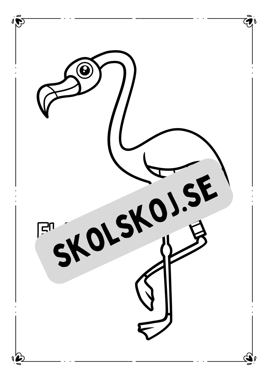 Flygande djur - Målarbok