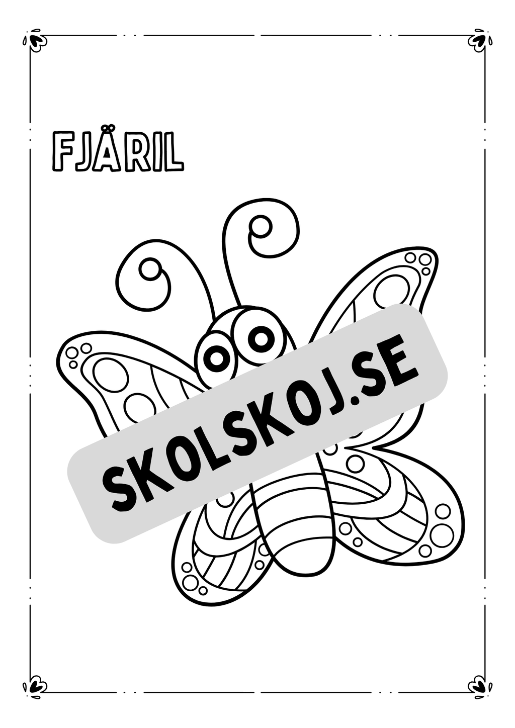 Flygande djur - Målarbok