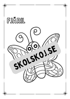 Flygande djur - Målarbok