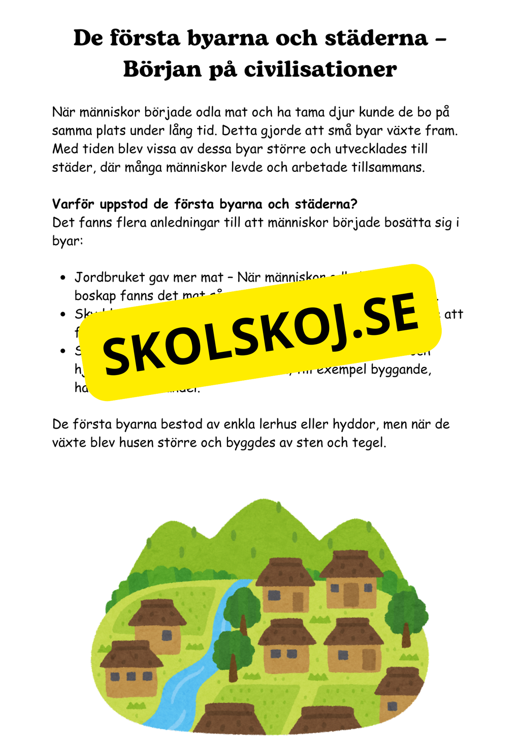 Forntiden - Människans första tid - Årskurs 4 - 6