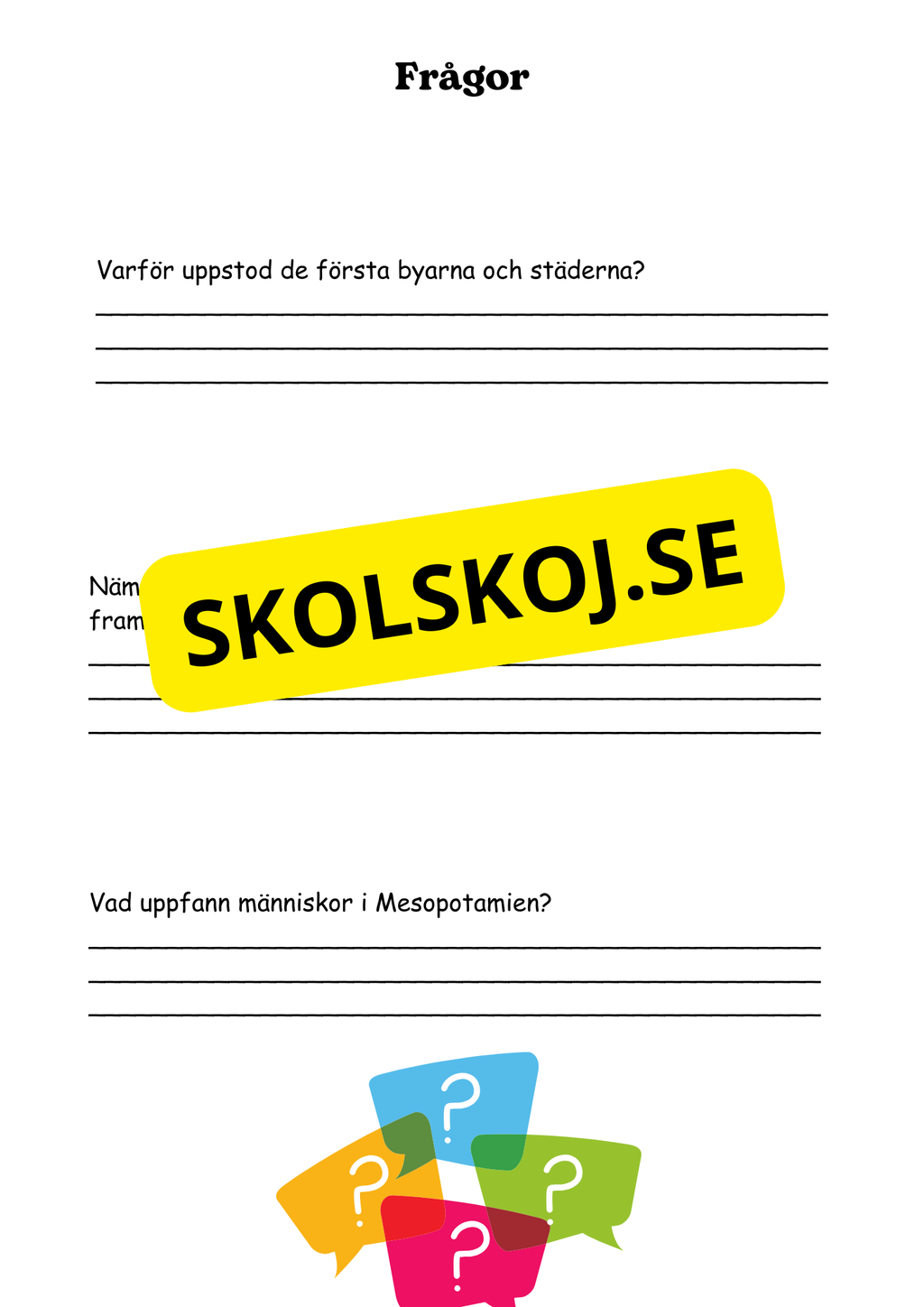 Forntiden - Människans första tid - Årskurs 4 - 6