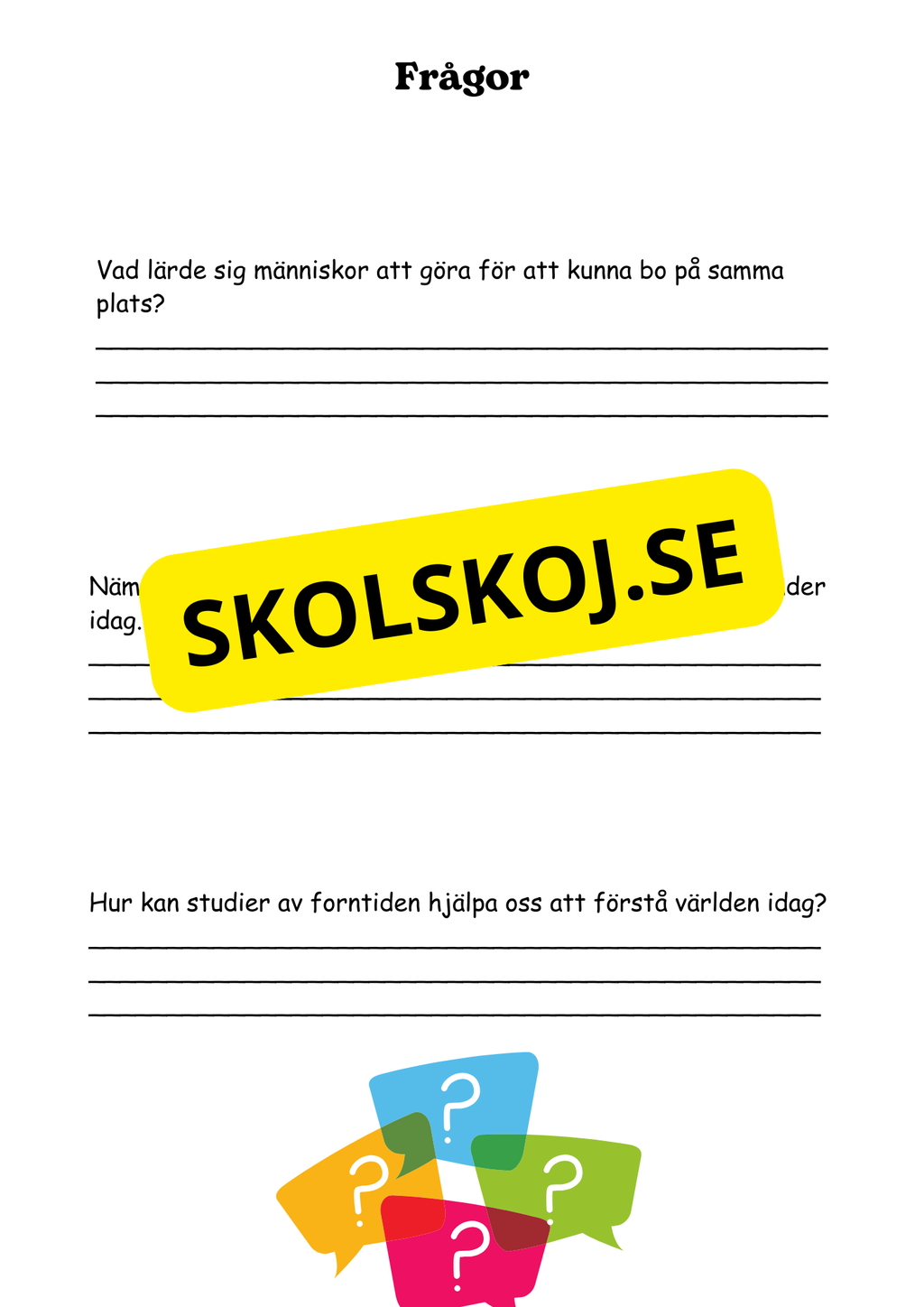 Forntiden - Människans första tid - Årskurs 4 - 6