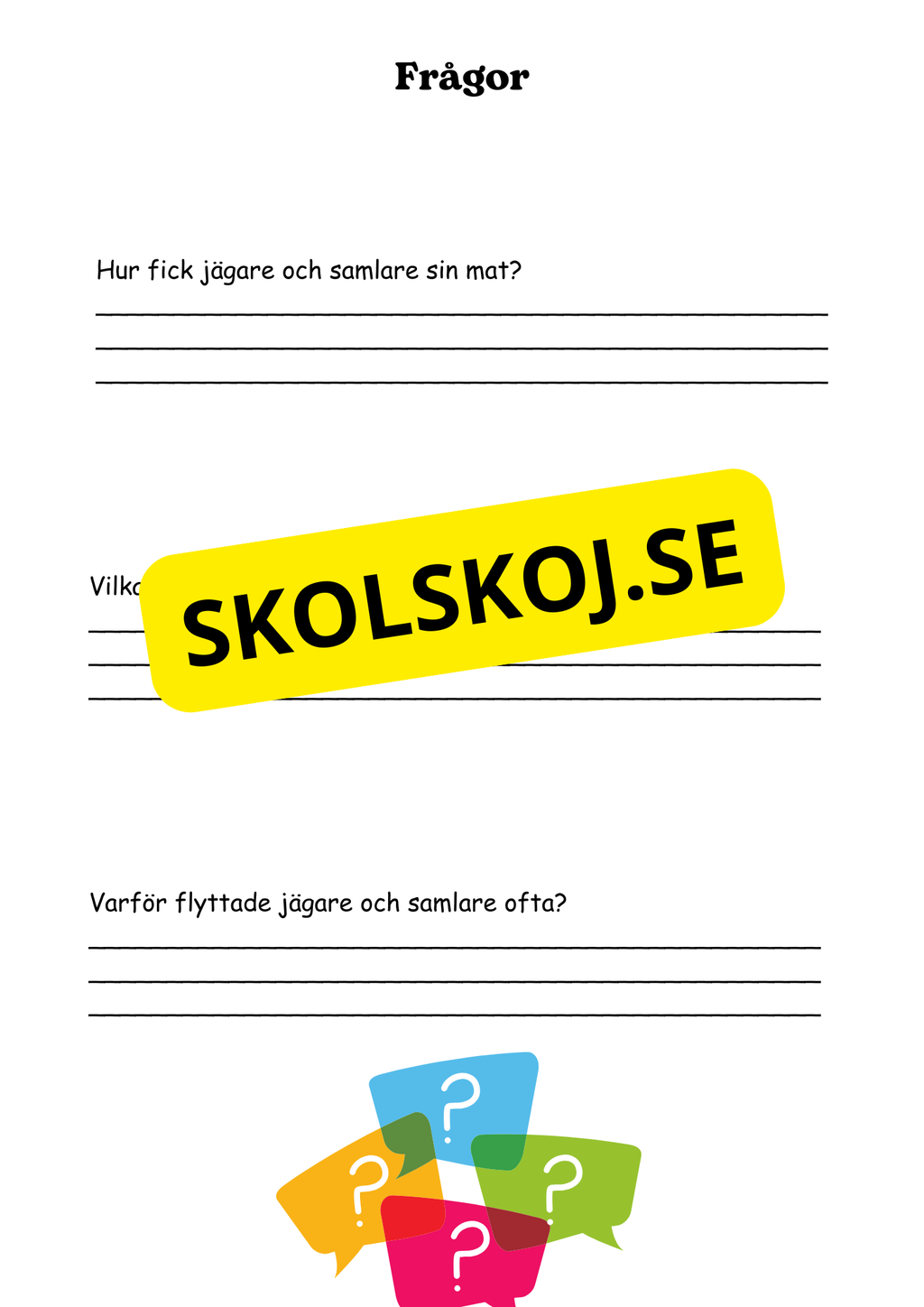 Forntiden - Människans första tid - Årskurs 4 - 6