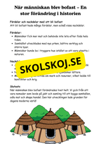 Forntiden - Människans första tid - Årskurs 4 - 6