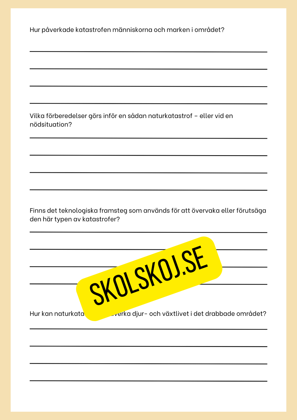 Forskningsprojekt om naturkatastrofer - Jordbävningar