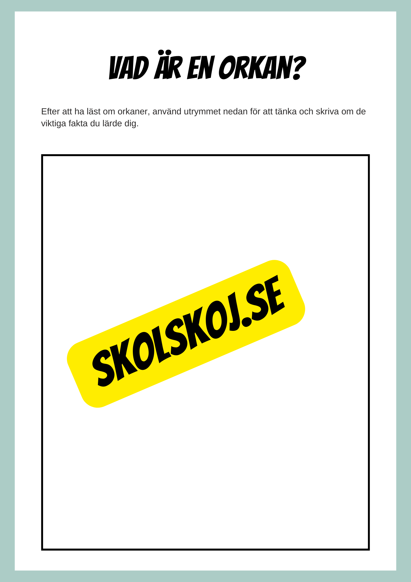 Forskningsprojekt om naturkatastrofer - Orkaner