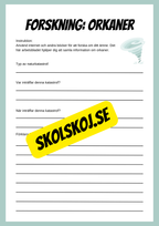 Forskningsprojekt om naturkatastrofer - Orkaner