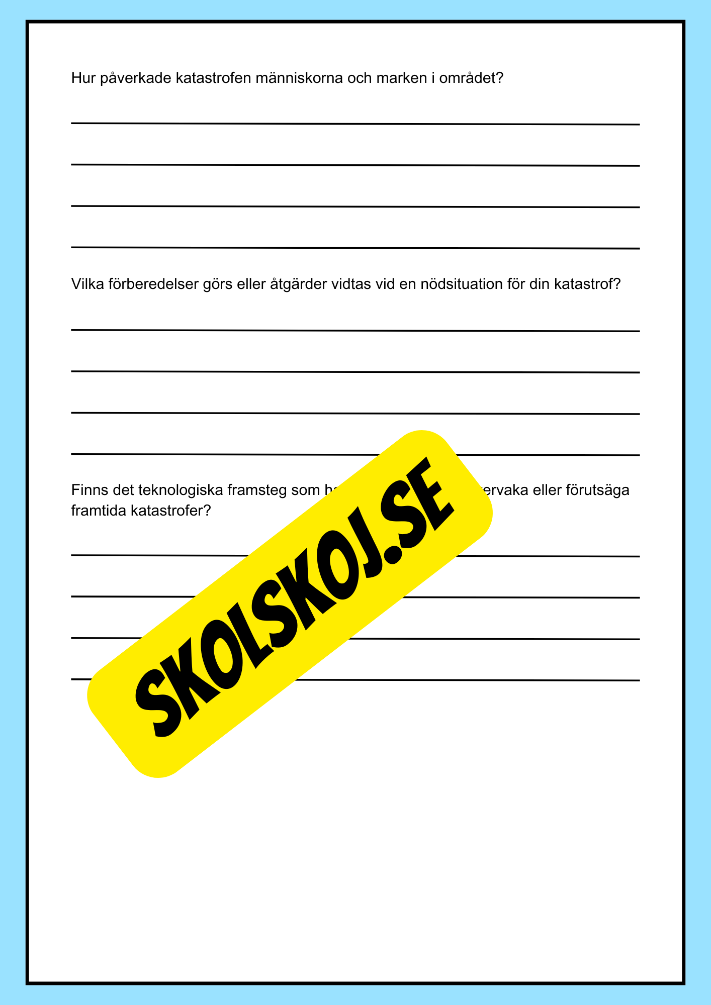 Forskningsprojekt om naturkatastrofer - Tsunamier