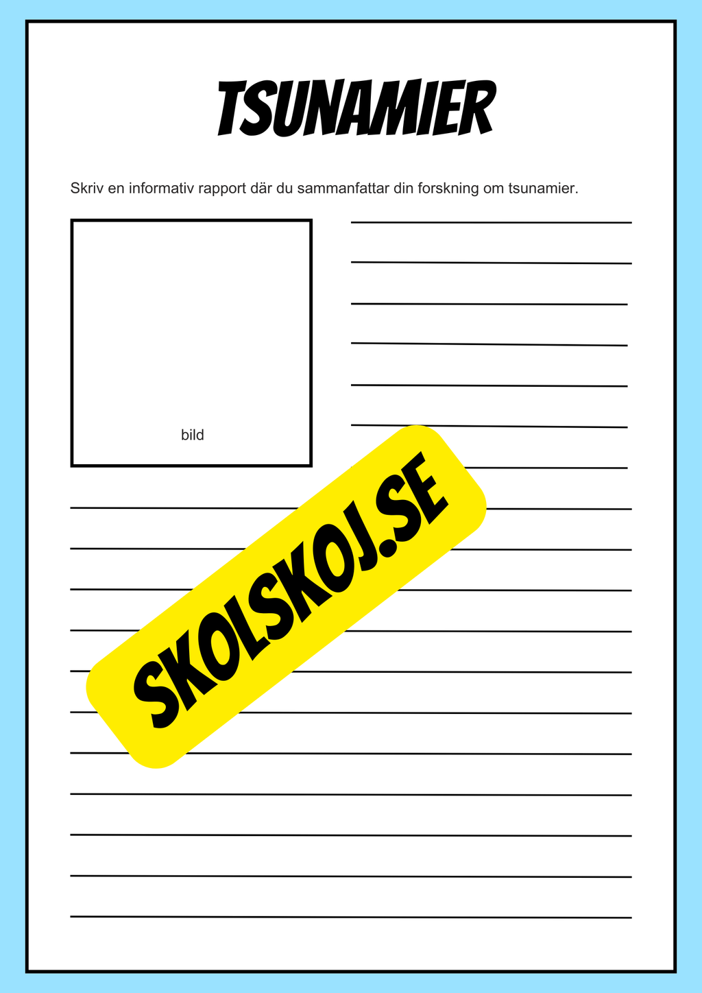 Forskningsprojekt om naturkatastrofer - Tsunamier