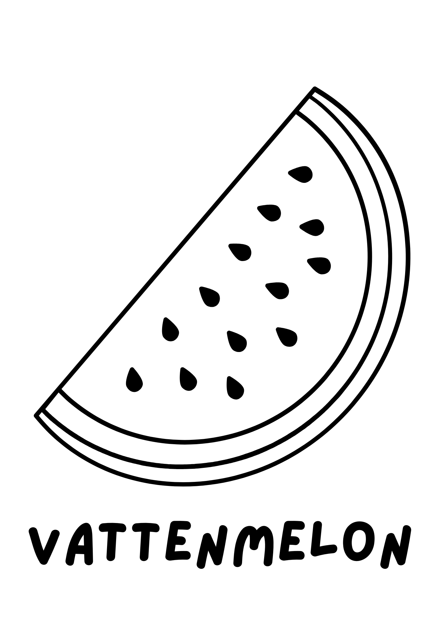 Frukter - Målarbok