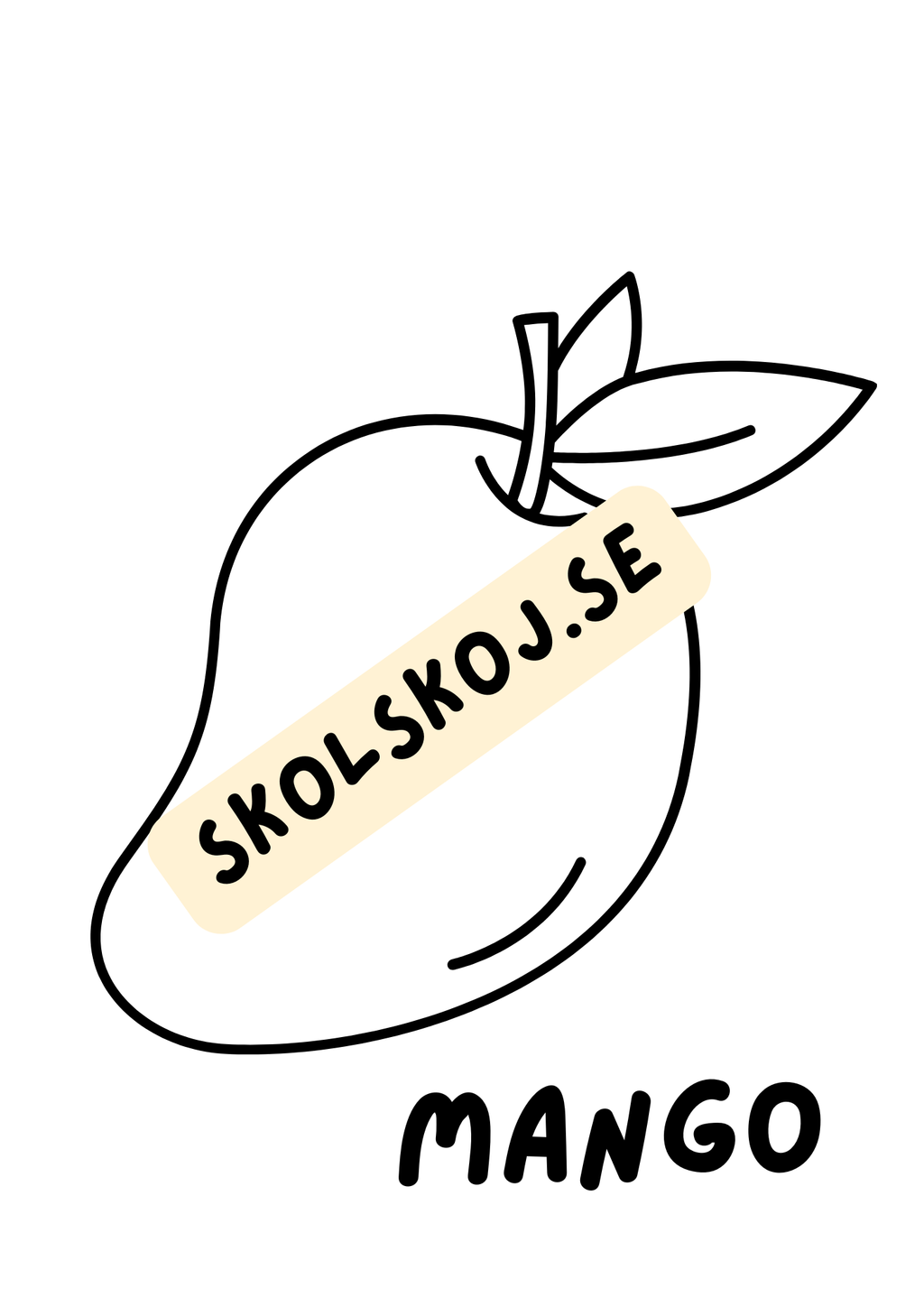 Frukter - Målarbok