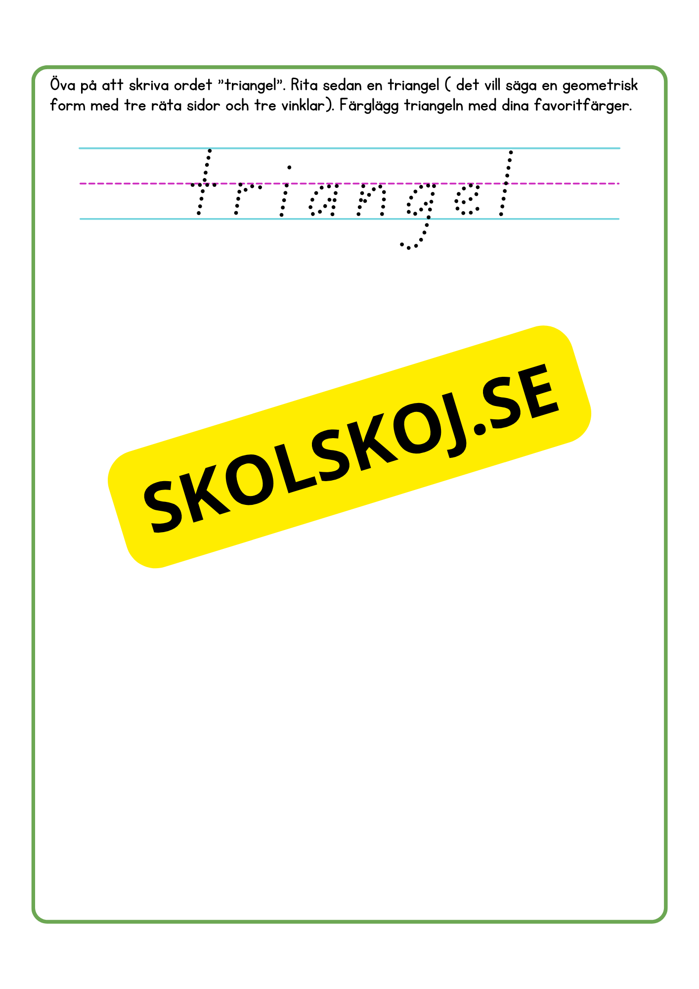 Geometriska former - Häfte
