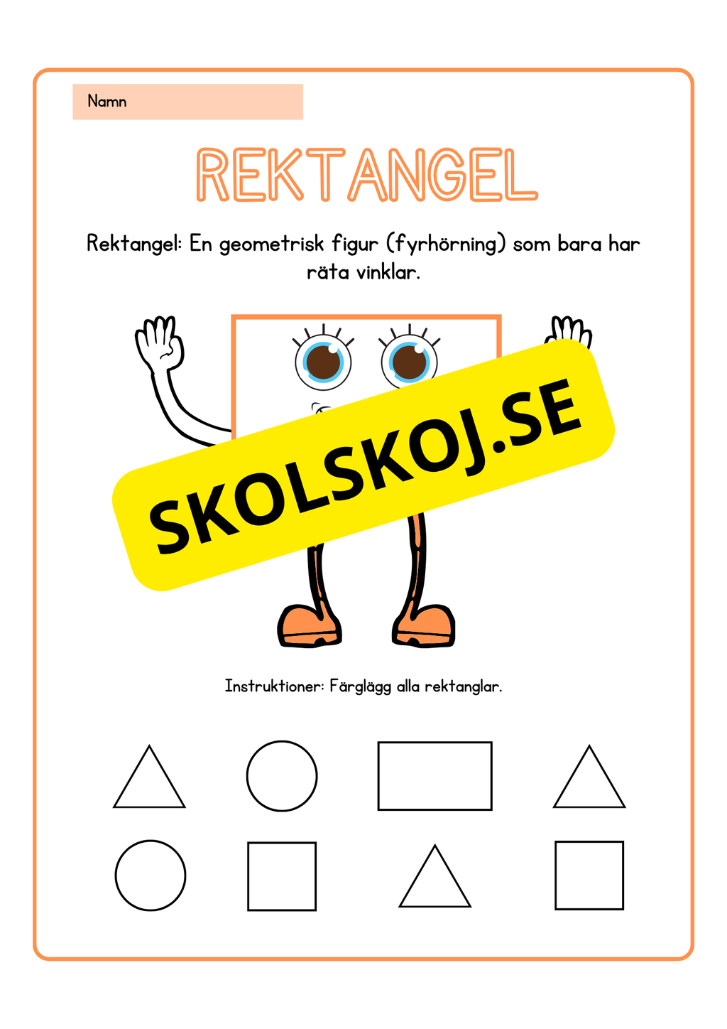 Geometriska former - Häfte