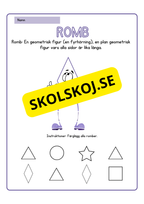 Geometriska former - Häfte