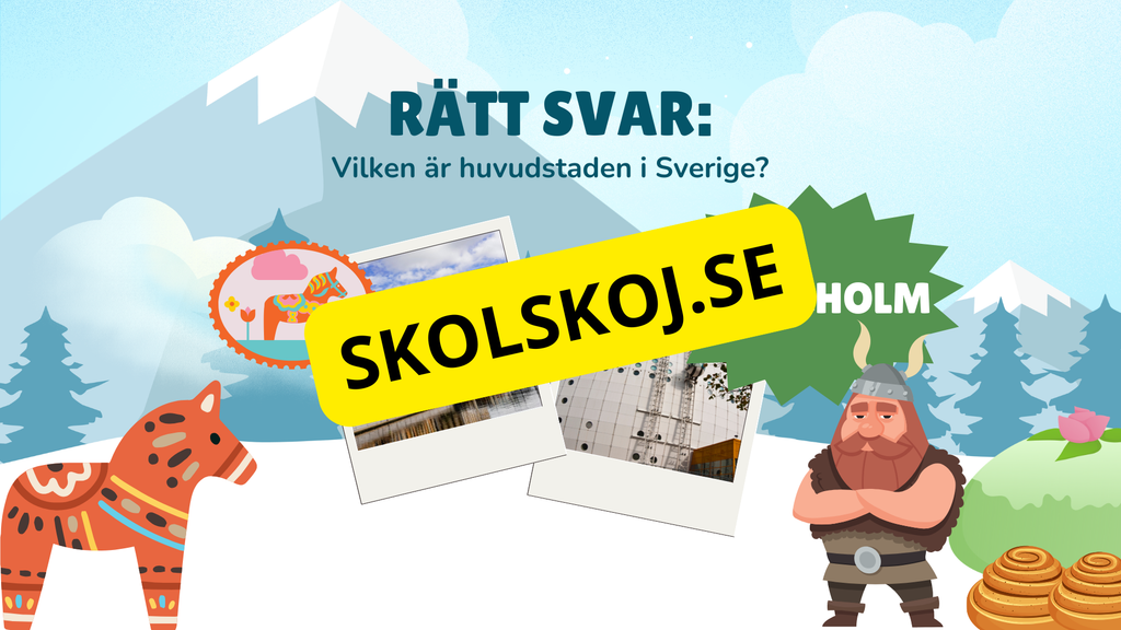 Gissa huvudstaden - Interaktivt frågespel - Powerpoint