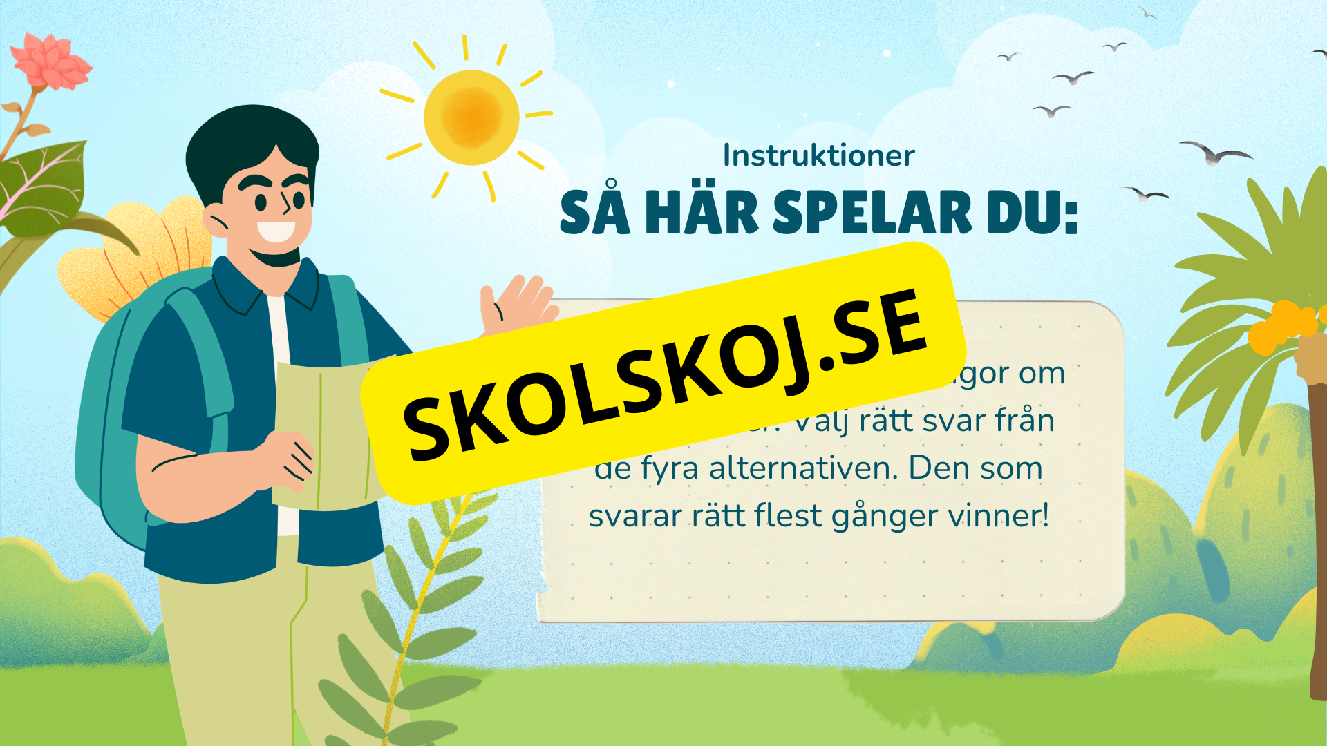 Gissa huvudstaden - Interaktivt frågespel - Powerpoint