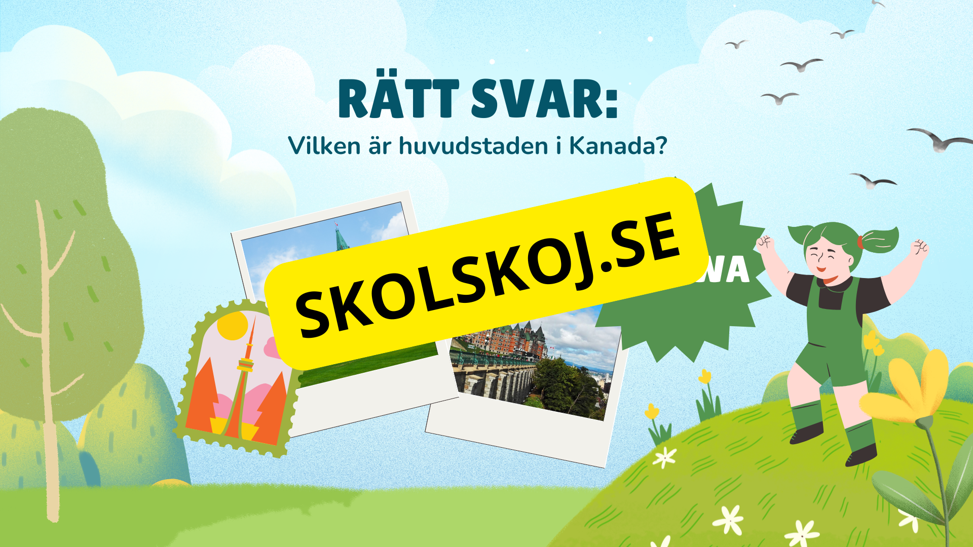 Gissa huvudstaden - Interaktivt frågespel - Powerpoint