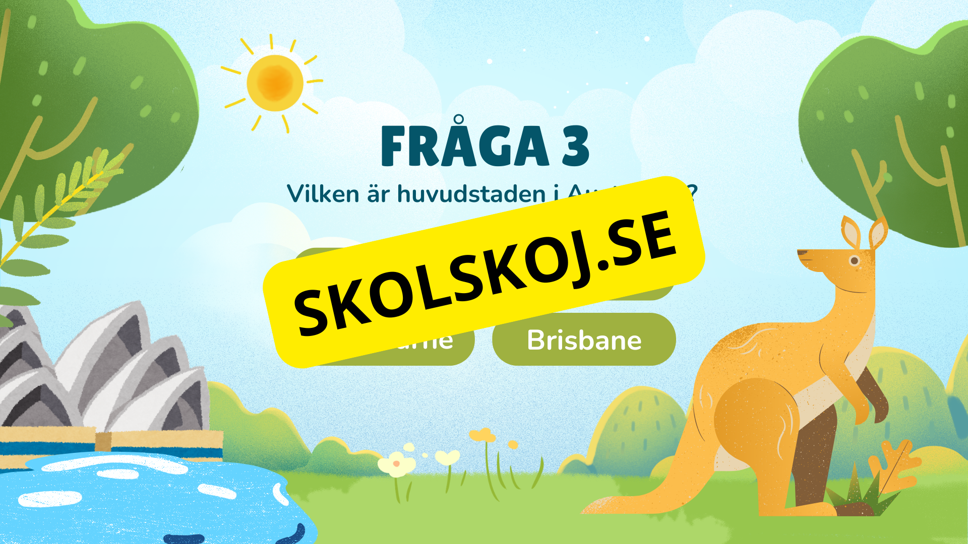 Gissa huvudstaden - Interaktivt frågespel - Powerpoint