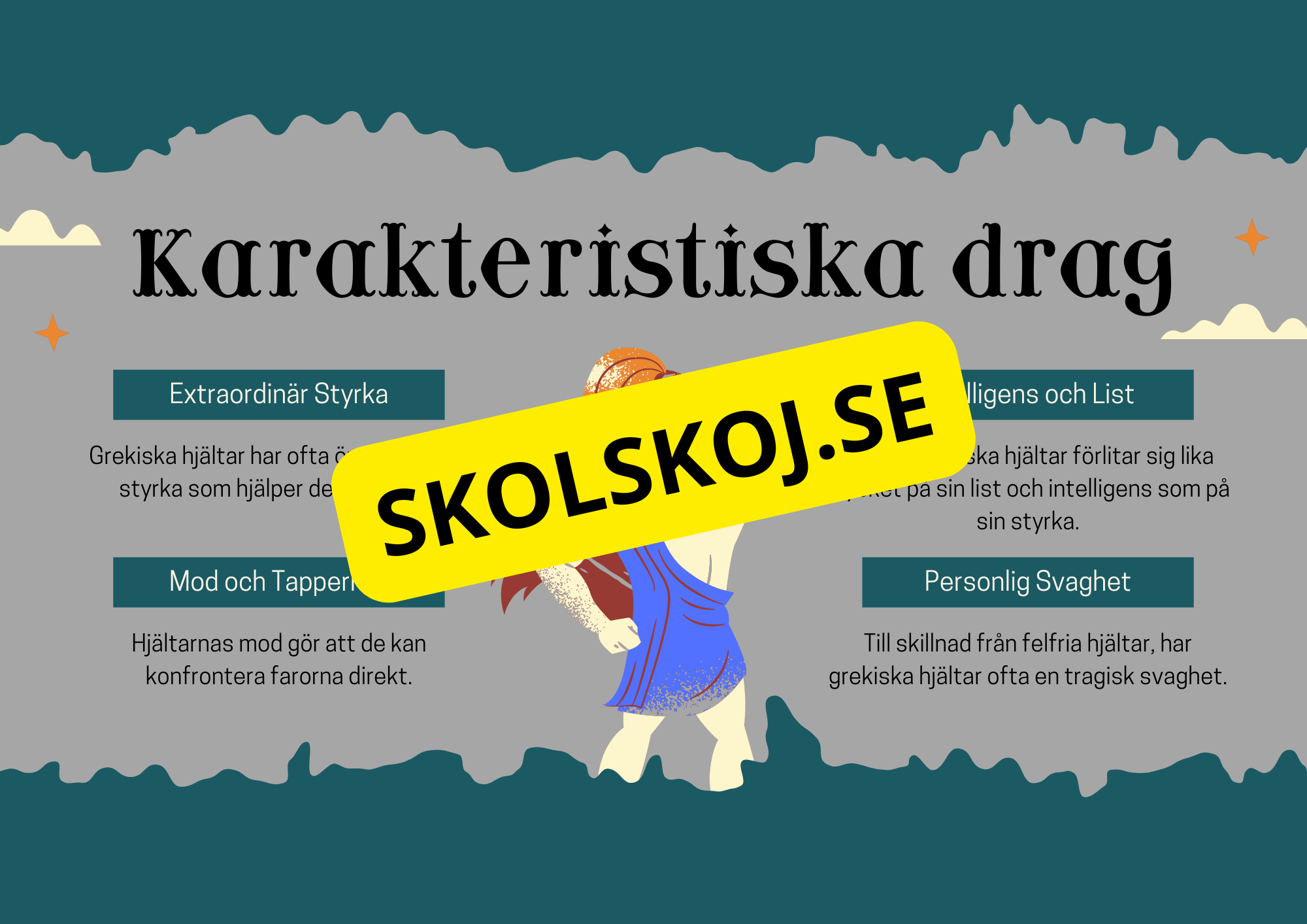 Grekiska hjältar - Häfte
