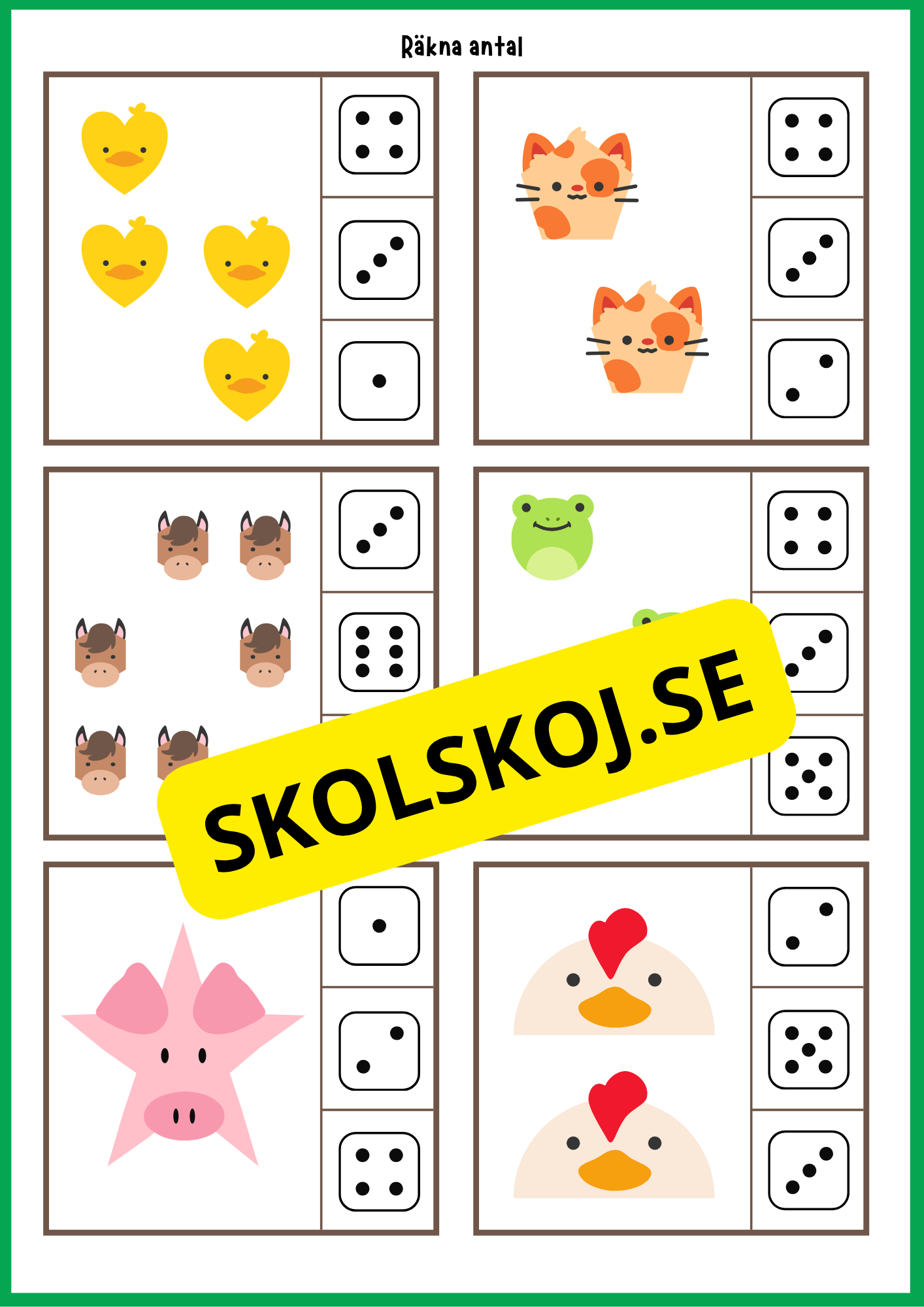 Grundläggande matematik med mattekort (344 kort)