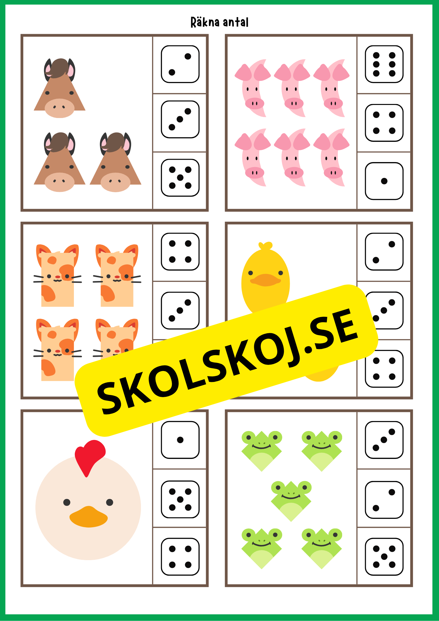 Grundläggande matematik med mattekort (344 kort)