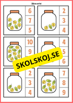 Grundläggande matematik med mattekort (344 kort)