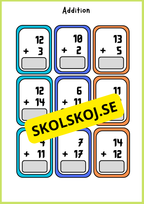 Grundläggande matematik med mattekort (344 kort)