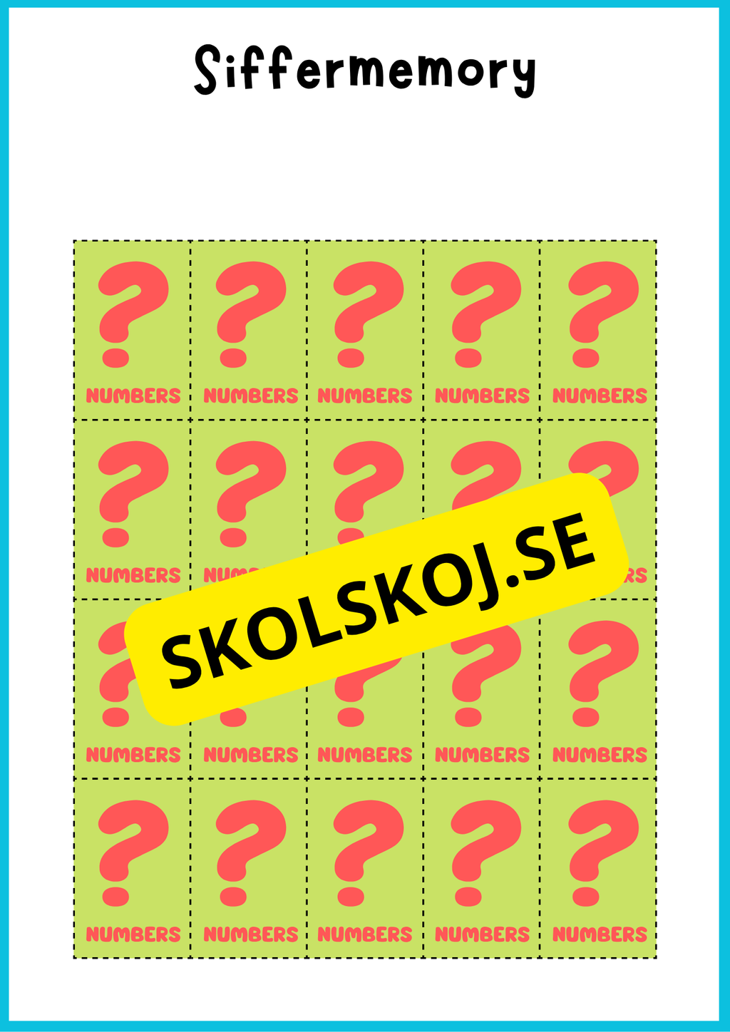 Grundläggande matematik med mattekort (344 kort)