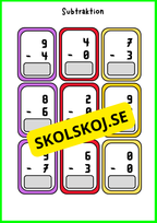 Grundläggande matematik med mattekort (344 kort)