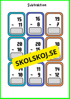 Grundläggande matematik med mattekort (344 kort)