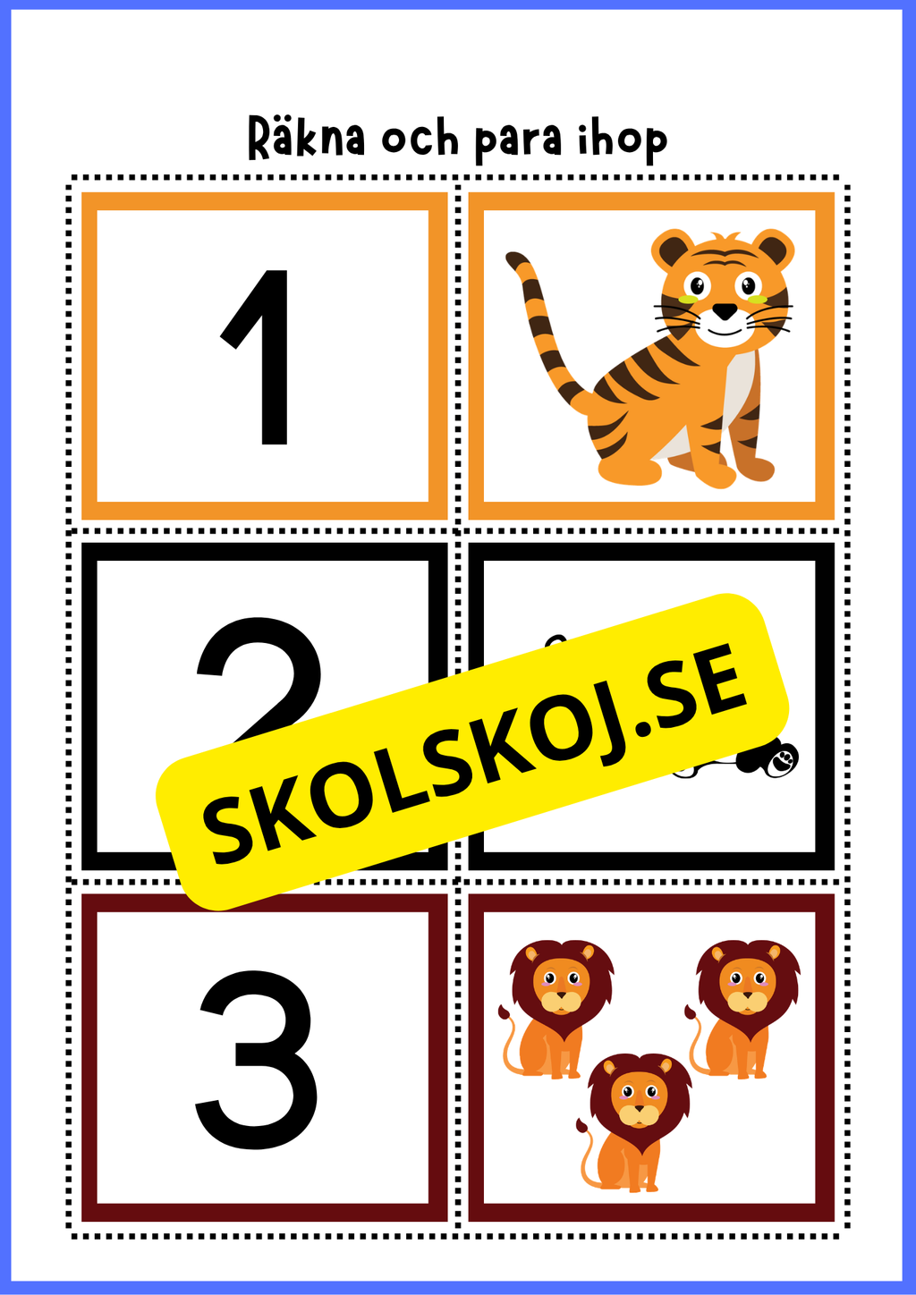 Grundläggande matematik med mattekort (344 kort)