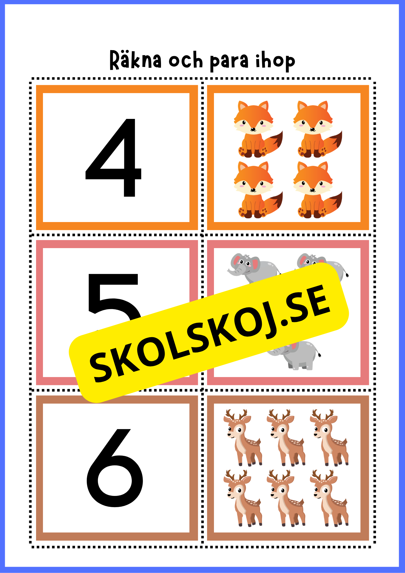 Grundläggande matematik med mattekort (344 kort)